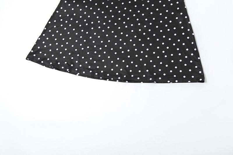 Timeless Chic Polka Dot Ruched Maxi Dress - Flattering Fit for Fall Evenings & Holiday Parties