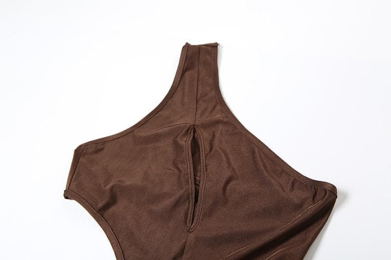 Glamour Siren Black One-Shoulder Cutout Maxi Dress - Your Dazzling Pick for Holiday Parties & NYE