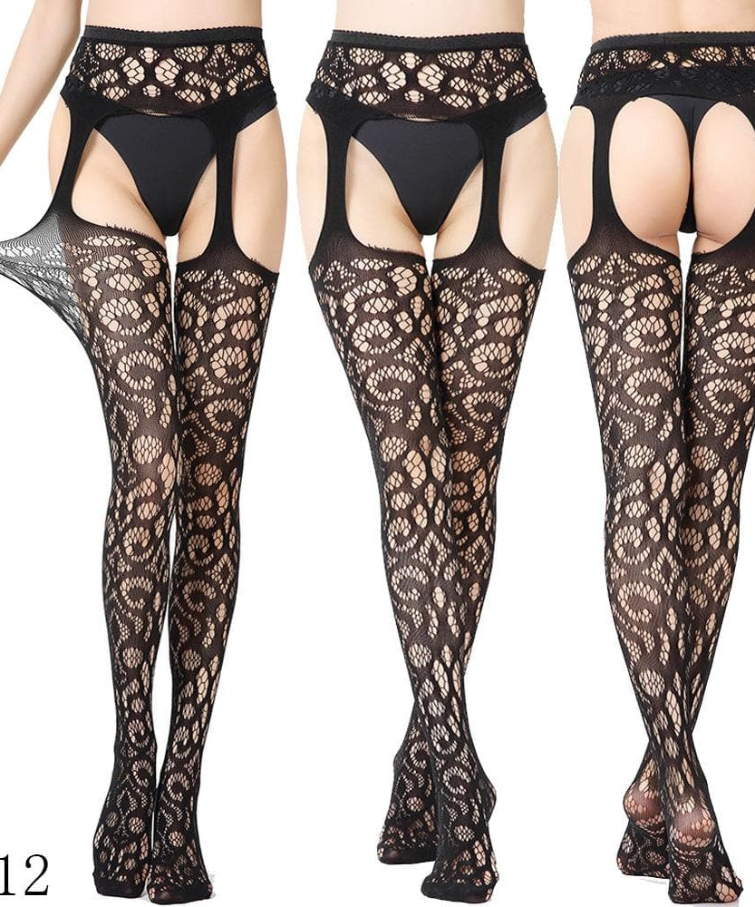 Fall & Holiday Glamour: High Waist Suspender Garter Tights & Pantyhose Collection – Fishnet, Lace & Beyond