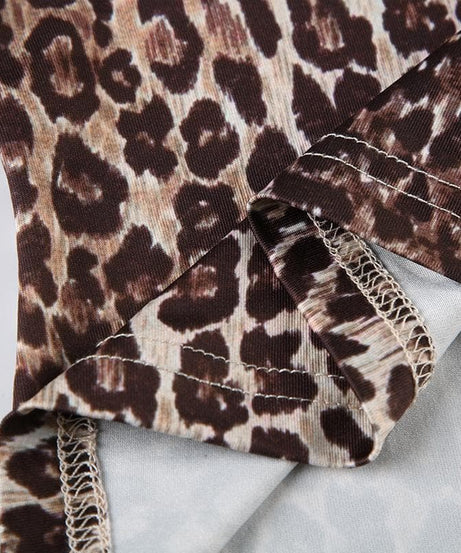 Spotted & Styled: Y2K Leopard Print Puff Sleeve Bowknot Top - Fall's Must-Have