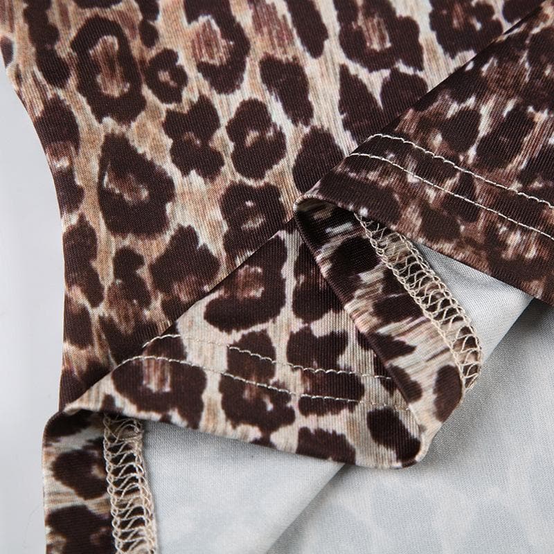 Spotted & Styled: Y2K Leopard Print Puff Sleeve Bowknot Top - Fall's Must-Have