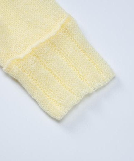 Chic Fall Off-Shoulder Ribbed Knit Top with Sheer Bow | Cozy Autumn Style for Women