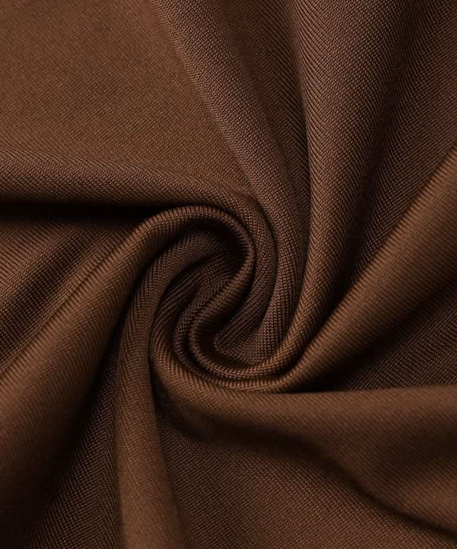 Fall Chic: Off-Shoulder Tie-Waist Luxe Brown Matching Set for Women