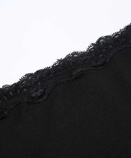 Chic Black Lace Off-Shoulder Crop Top | Bell Sleeves for Fall & Halloween
