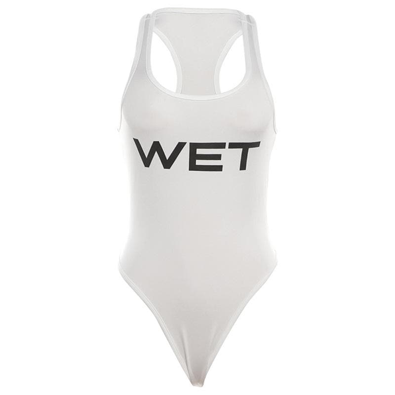 Make a Splash This Fall: The Iconic 'WET' Statement Bodysuit for Edgy Style