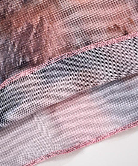 Whimsical Bunny & Pink Bow Mesh Top - Trendy Y2K Fall Style