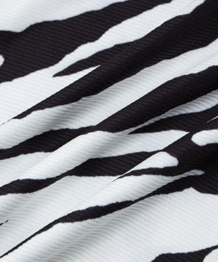 Wild Style Zebra Print Crop Top & Maxi Skirt Set - Chic Two-Piece Fall Outfit