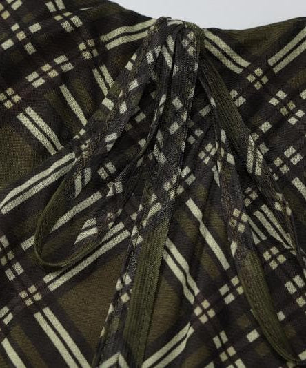 Effortless Autumn Plaid Tie-Front Bodycon Mini Dress | Chic Fall Style