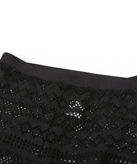 Mystic Sheer Knit Crop Top & Leggings Set | Fall Getaway & Halloween Ready Co-ord