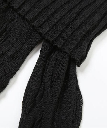 Sultry Black Crochet Off-Shoulder Mini Dress - Fall Party & Night Out Essential