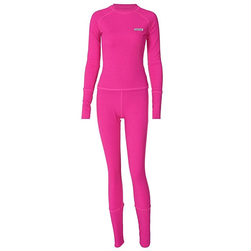 Chic Fuchsia Ribbed Long Sleeve Top & Leggings Set - Ultimate Cozy Comfort for Fall & Winter