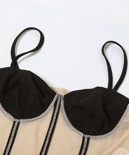 The Dazzling Illusion Mesh Corset Jumpsuit – Your Go-To for Fall & Holiday Parties