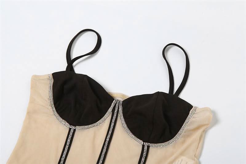 The Dazzling Illusion Mesh Corset Jumpsuit – Your Go-To for Fall & Holiday Parties