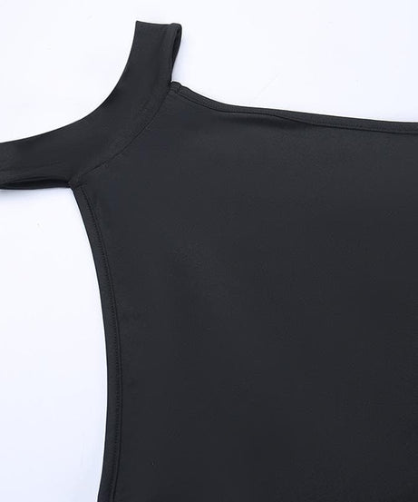 Sultry Black Halter Neck Lace-Up Side Slit Midi Dress - Your Fall & Holiday Party Essential