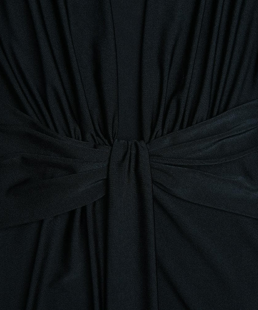 Glamorous Royal Blue Plunge V-Neck Ruched Maxi Dress - Fall & Holiday Party Statement