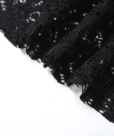 Bewitching Black Lace Sheer Maxi Set: Cami Crop Top & Skirt – Daring Style for Fall Nights & Holiday Glam