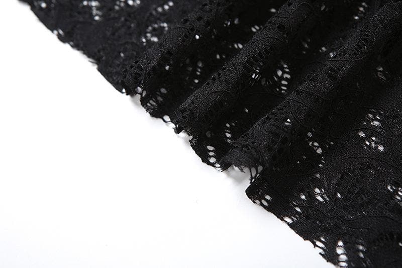 Bewitching Black Lace Sheer Maxi Set: Cami Crop Top & Skirt – Daring Style for Fall Nights & Holiday Glam