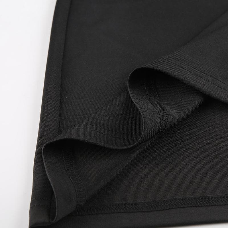 Sultry Black Halter Bodycon Mini Dress - Daring Cut-Outs for Fall Parties & Holiday Nights