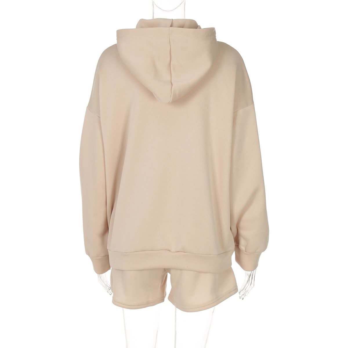 ADA Collegiate Comfort: Women's Oversized Hoodie & Shorts Lounge Set – Perfect for Fall!