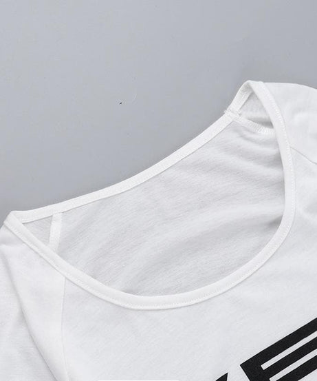 Women's "WET" Graphic Long Sleeve Crop Top - Trendy Fall Statement Piece