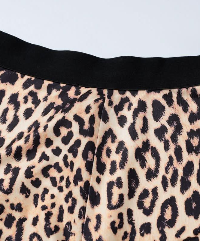 Unleash Your Inner Wild: Chic Leopard Flare Pant & Crop Top Set - Fall Trendsetter