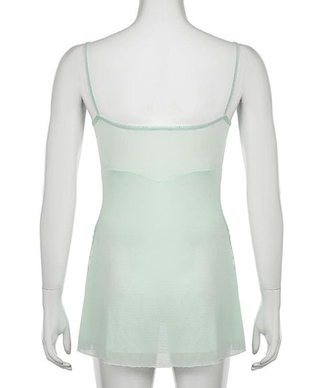 Whisper Blue Coquette Sheer Lace Tie-Front Top – Ethereal Fall Layering & Date Night Chic