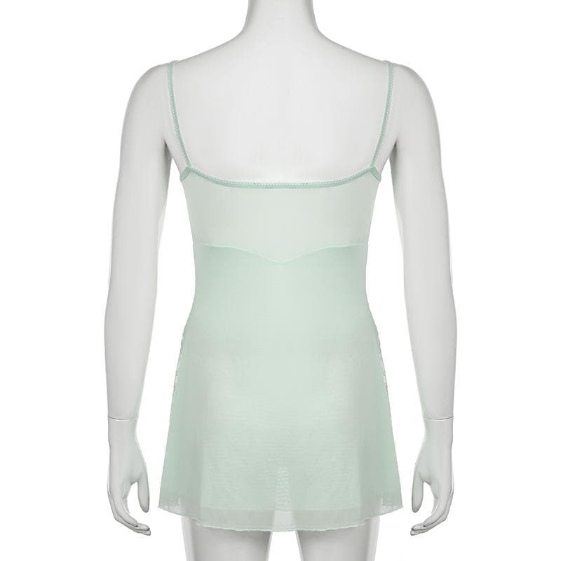 Whisper Blue Coquette Sheer Lace Tie-Front Top – Ethereal Fall Layering & Date Night Chic