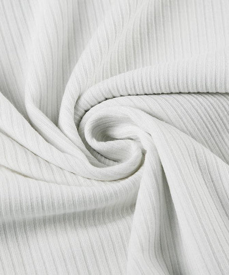 Haunted Web Off-Shoulder Ribbed Top | Edgy Fall Fashion & Halloween Ready