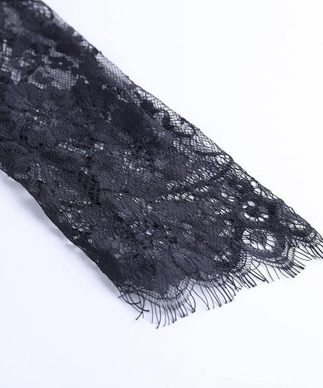 The Sultry Black Lace Illusion Mini Dress - Your Essential for Fall & Holiday Nights