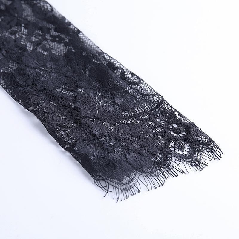 The Sultry Black Lace Illusion Mini Dress - Your Essential for Fall & Holiday Nights