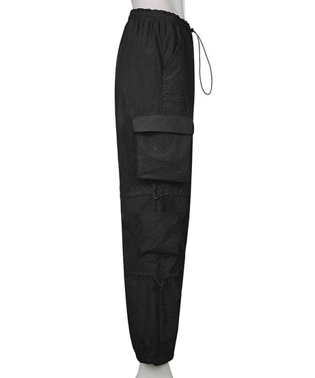 Effortless Fall Vibe: Women's Y2K Baggy Cargo Pants | Low Rise Streetwear Utility Trousers