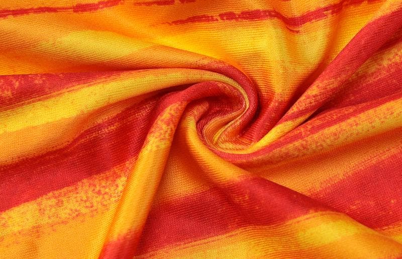 Vibrant Sunset Stripe Long Sleeve Maxi Dress - Fall Statement Style