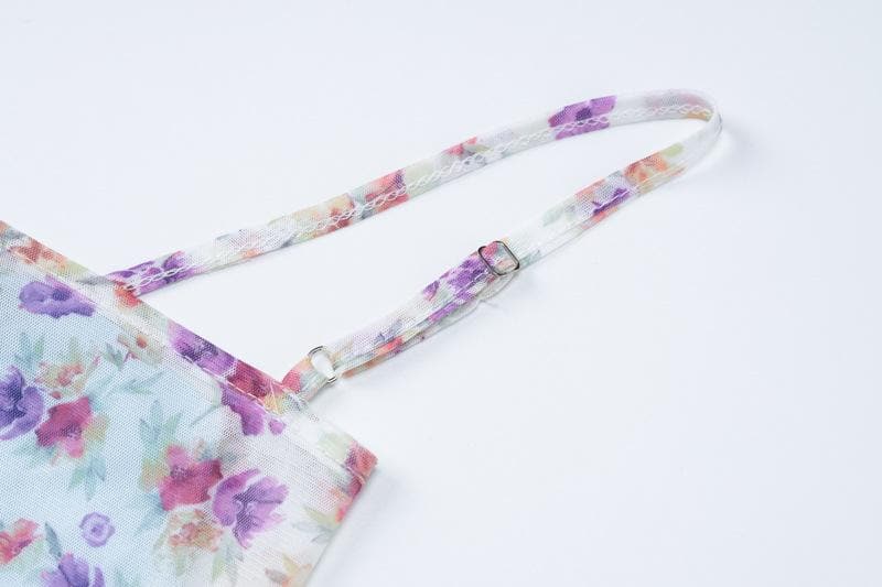 Ethereal Floral Maxi Skirt & Sweetheart Cami Set | Chic Two-Piece for Fall Getaways