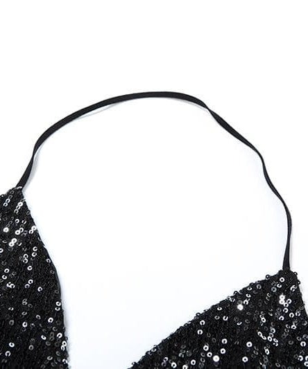 Sparkle & Slay: Y2K Metallic Silver Cowl Neck Halter Top – Your Ultimate Party & Holiday Glam Piece!