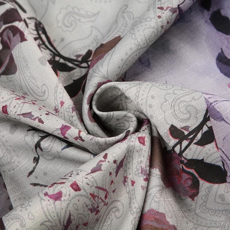 Bohemian Dream Fall Floral Patchwork Maxi Skirt for Women