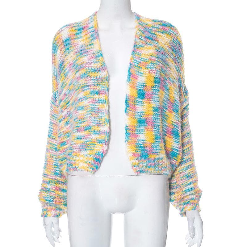 Happy Hues Rainbow Confetti Knit Cardigan – Your Cozy Fall Layering Essential