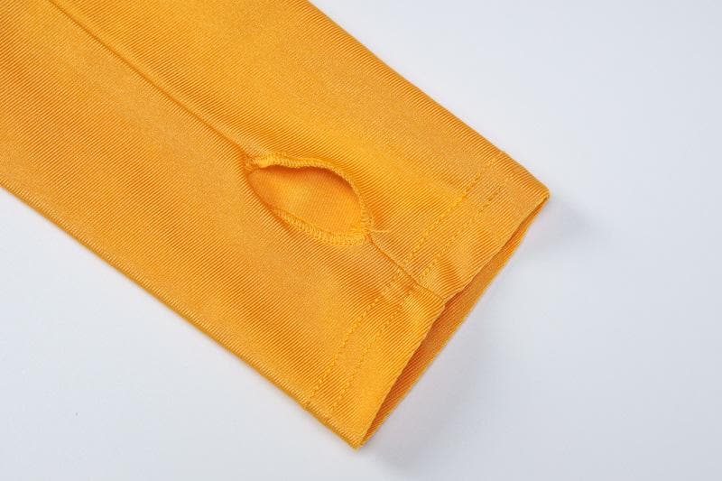 Chic Fall Essential: Black Wrap V-Neck Long Sleeve Crop Top with Thumbholes