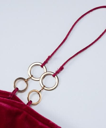 Ruby Allure Velvet O-Ring Maxi Dress – Your Dazzling Holiday & New Year's Eve Statement