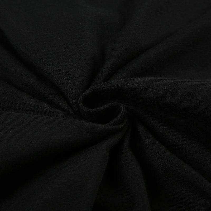 Such Cute 3 Fun Off Off-Shoulder Graphic Top - Trendy Black Fall Tee for Women