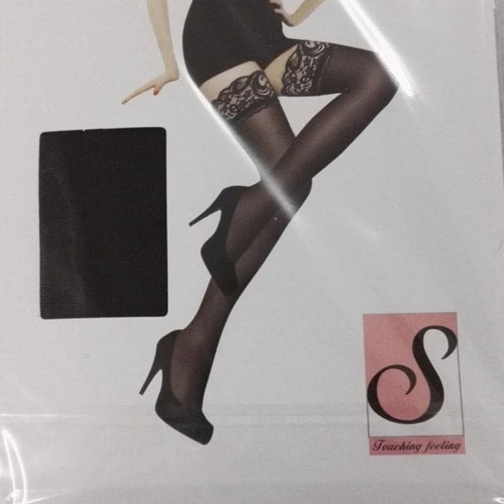 Sultry Black Lace Thigh High Stockings - Perfect for Fall & Holiday Glam