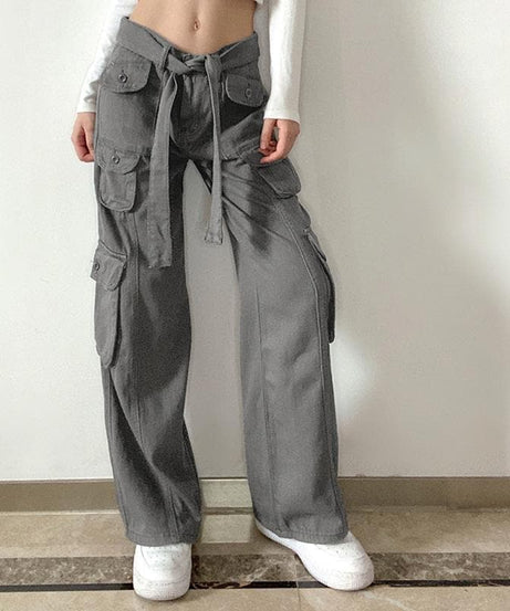 Y2K Revival Baggy Cargo Pants for Women - Effortless Fall Street Style