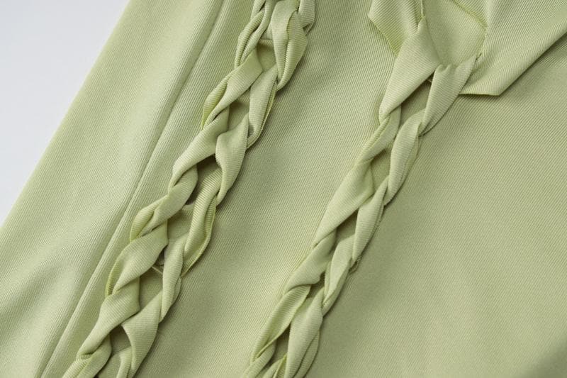 Sultry Black Cut-Out Maxi Skirt & Crop Top Set – Your Edgy Fall Party & Halloween Look