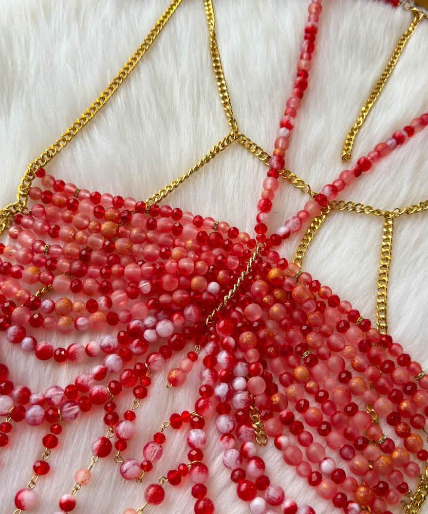 Emerald Dream Beaded Halter Top | Dazzling Resort & Festival Statement Piece for Women