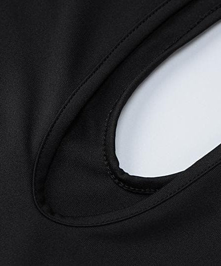 The "IT" Girl Plunge Cutout Maxi Dress - Sleek Black for Fall Galas & Holiday Soirees