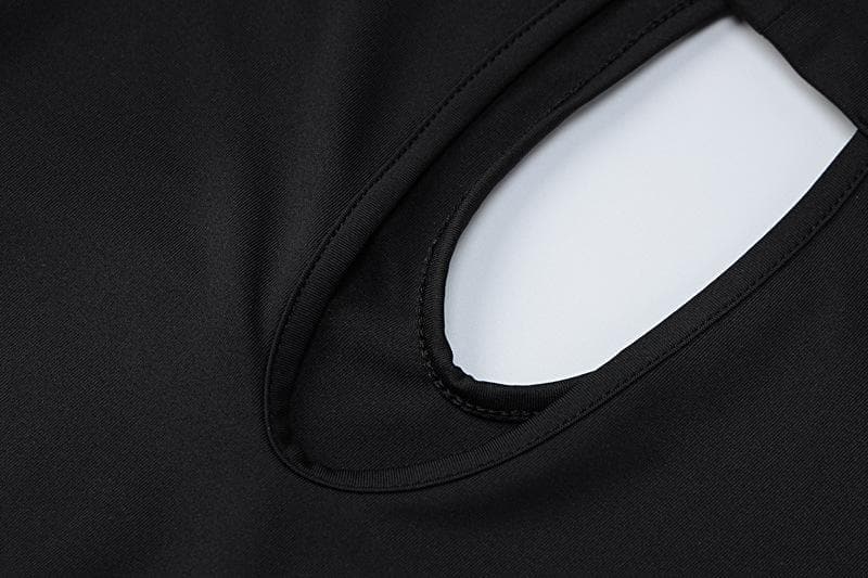 The "IT" Girl Plunge Cutout Maxi Dress - Sleek Black for Fall Galas & Holiday Soirees