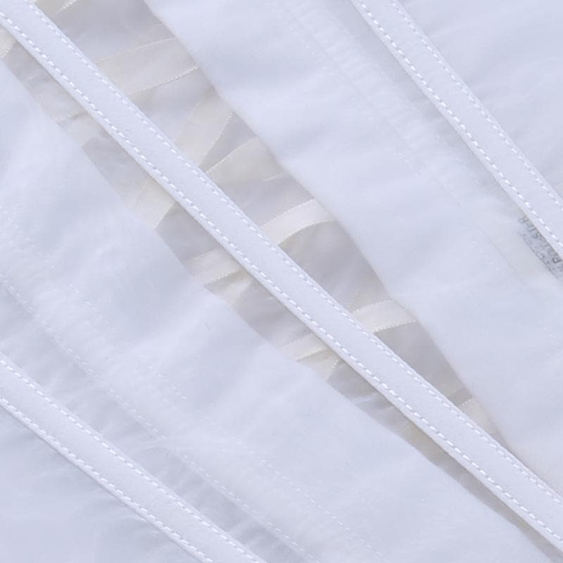 Chic Black Strapless Mesh Corset Bustier Top with Boning & Lace-Up Back - Your Fall Night Out Essential