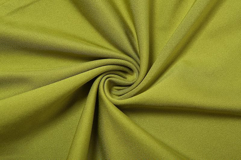 Enchanting Olive Green Halter Maxi Dress with Ruffled High Slits & Rose Applique - Your Fall Event Statement