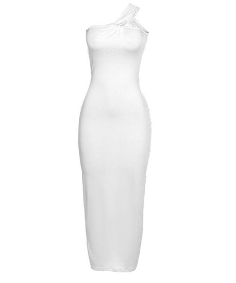 Chic One-Shoulder Ruched Maxi Dress - Your Fall & Holiday Event Glam