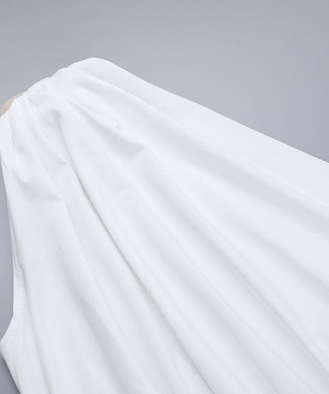 Chic White One-Shoulder Floral Ruched Mini Dress - Holiday Party & New Year's Eve Ready