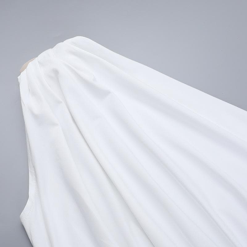 Chic White One-Shoulder Floral Ruched Mini Dress - Holiday Party & New Year's Eve Ready